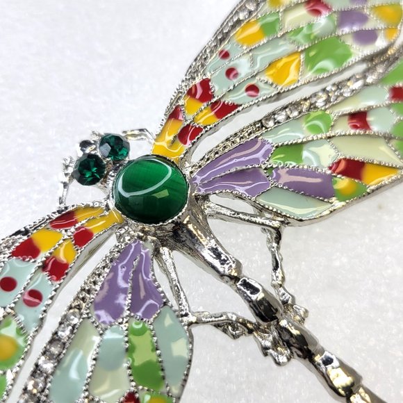 Statement Dragonfly Brooch Pin - Picture 2 of 12